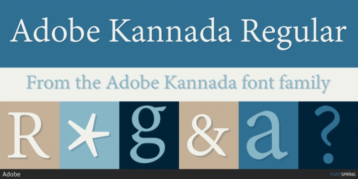 Adobe Kannada font preview