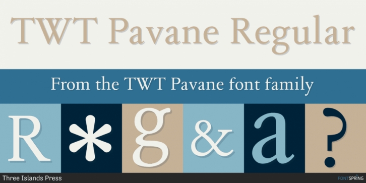 TWT Pavane font preview