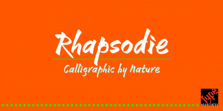 Rhapsodie font preview