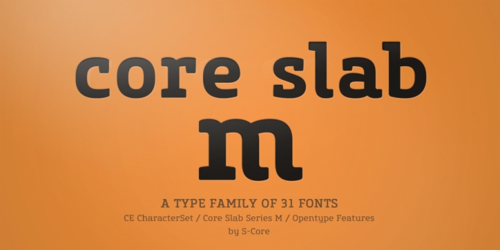Core Slab M font preview