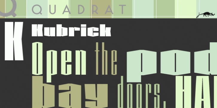 Kubrick font preview