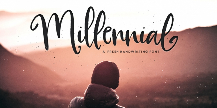 Millennial font preview