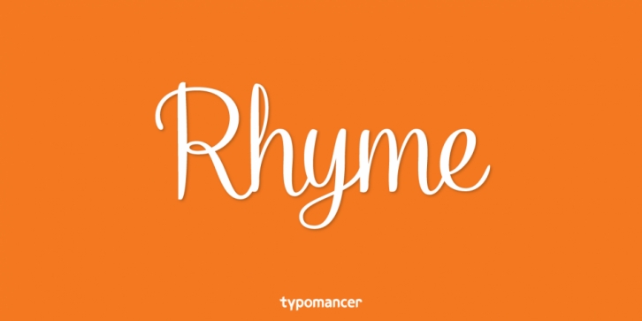 Rhyme font preview