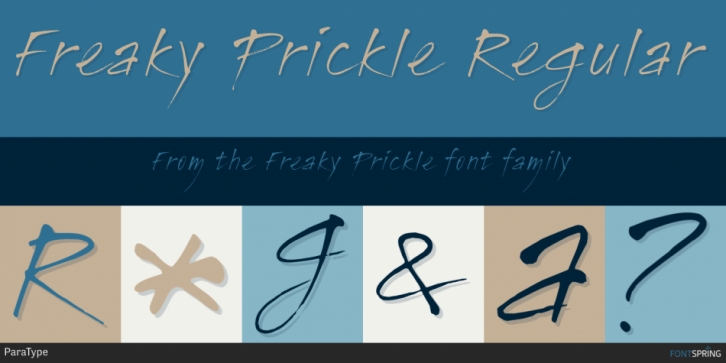 Freaky Prickle font preview