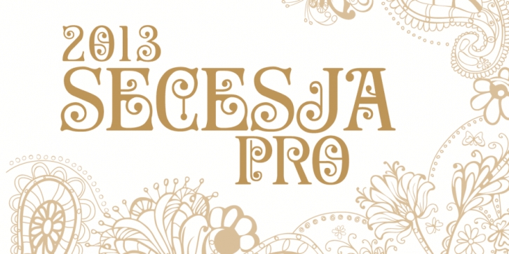 Secesja Pro font preview