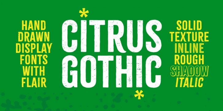 Citrus Gothic font preview