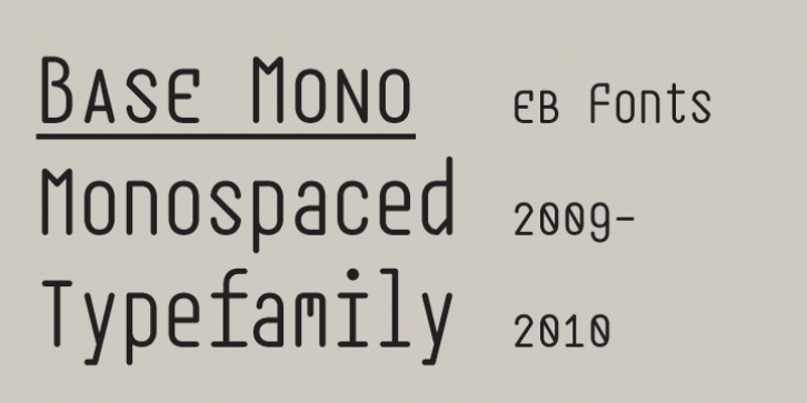 EB Base Mono font preview