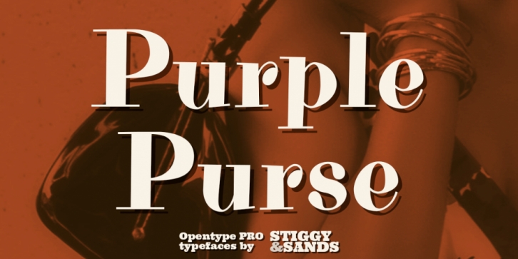 Purple Purse Pro font preview