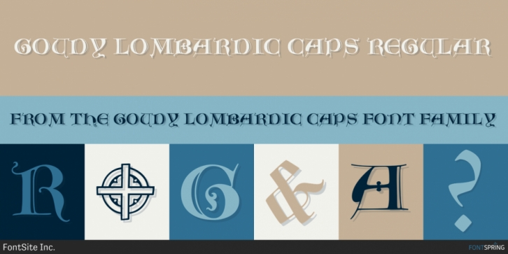 Goudy Lombardic Caps font preview
