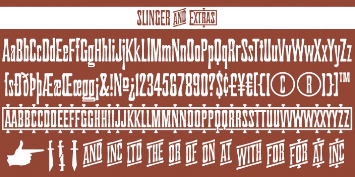 Slinger font preview