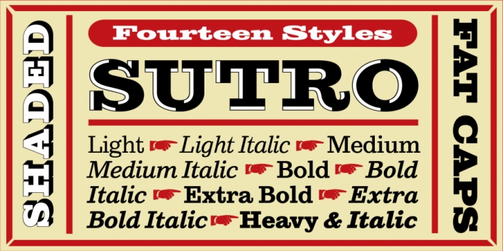 Sutro font preview