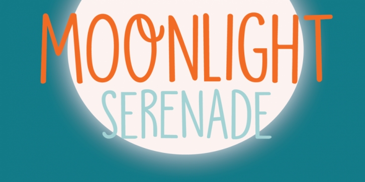 Moonlight Serenade font preview