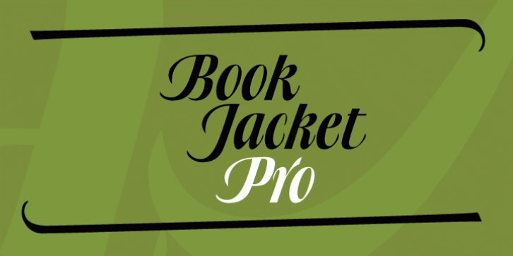 Book Jacket Pro font preview