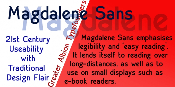 Magdalene Sans font preview