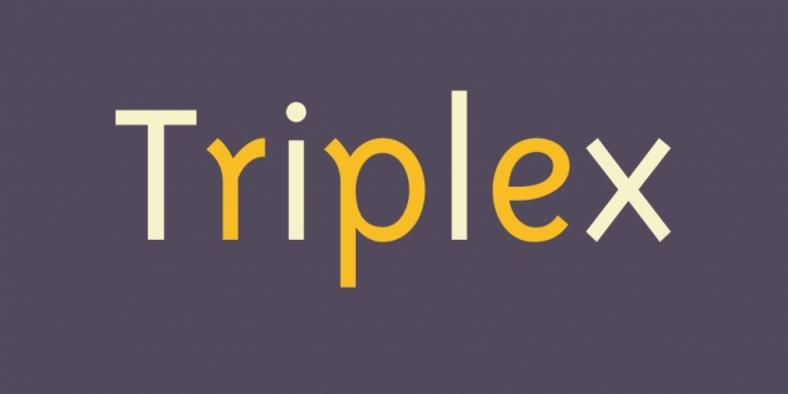 Triplex font preview