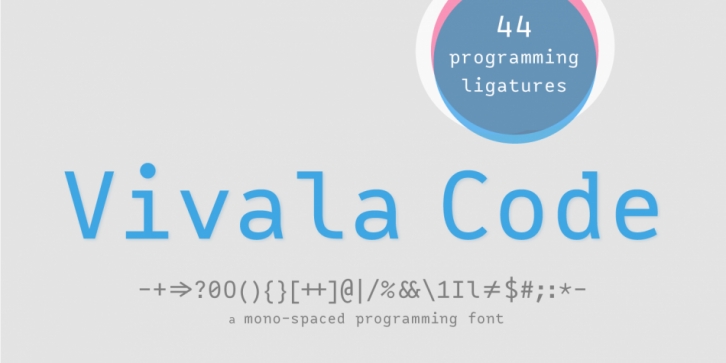 Vivala Code font preview