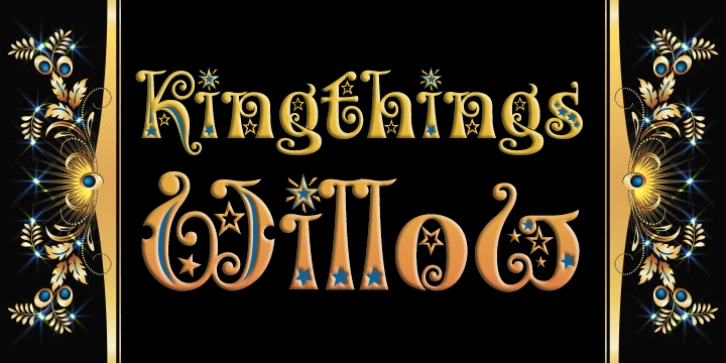 Kingthings Willow Pro font preview