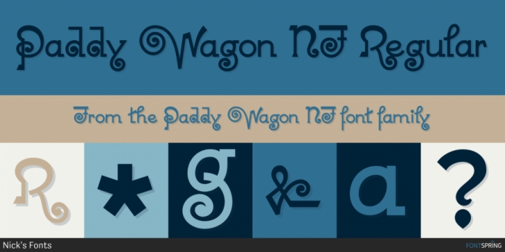 Paddy Wagon NF font preview