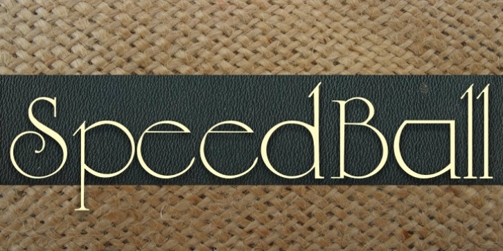 Speedball Collection font preview