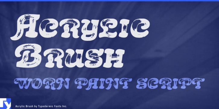 Acrylic Brush font preview