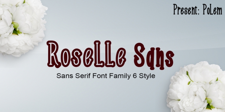 Roselle font preview