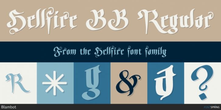 Hellfire font preview