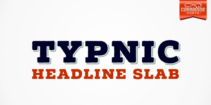 Typnic Headline Slab font preview