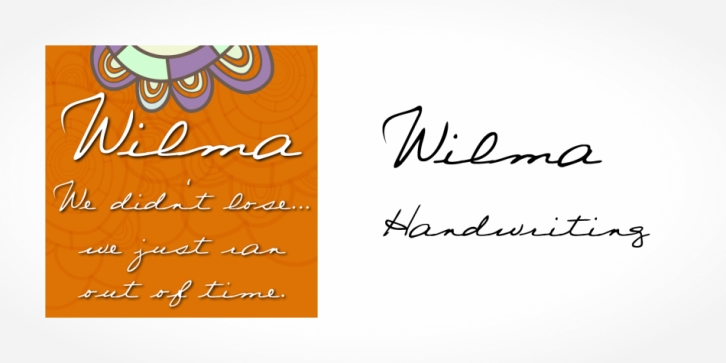 Wilma Handwriting font preview