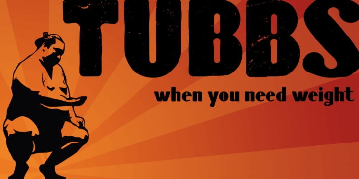 Tubbs font preview
