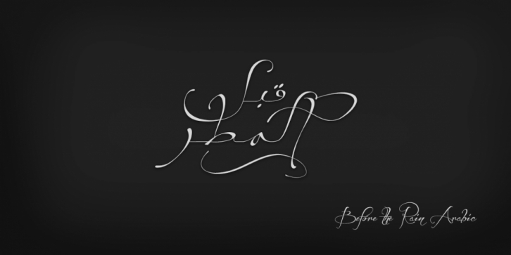 Before The Rain Arabic font preview