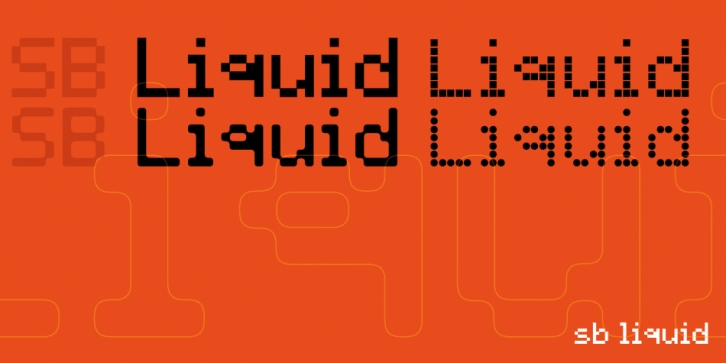 SB Liquid font preview