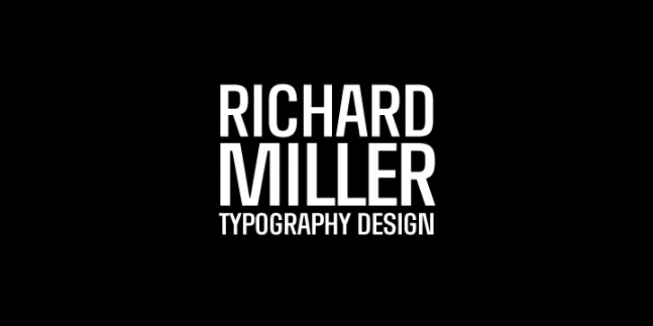 RICHARD MILLER font preview