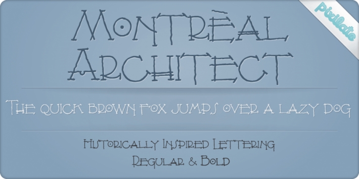 Montreal Architect Px font preview