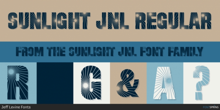 Sunlight JNL font preview