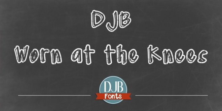 DJB Worn At The Knees font preview