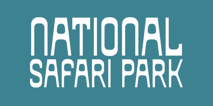 African Elephant Trunk font preview