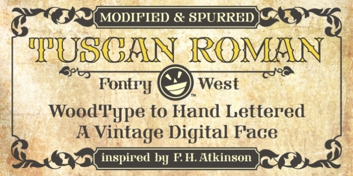 FHA Tuscan Roman font preview