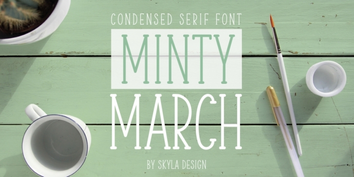 Minty March font preview