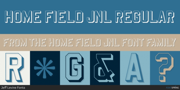 Home Field JNL font preview