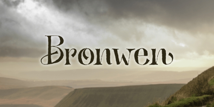 Bronwen font preview