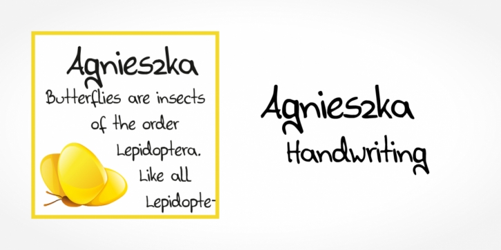 Agnieszka Handwriting font preview