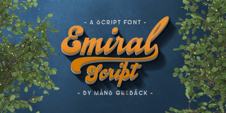 Emiral Script font preview