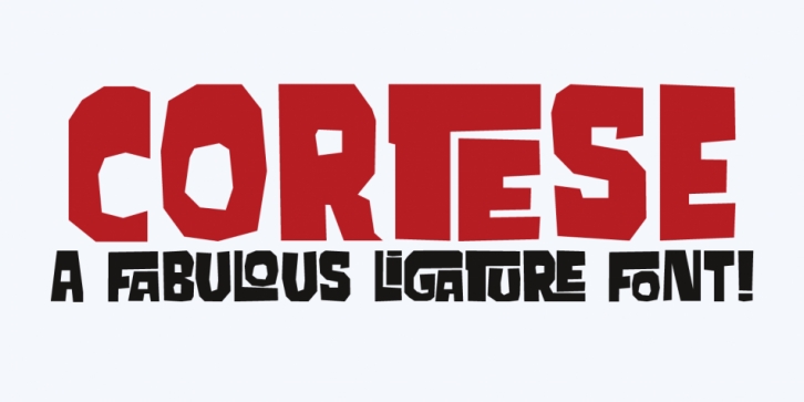 Cortese font preview
