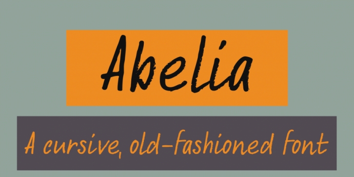 Abelia font preview