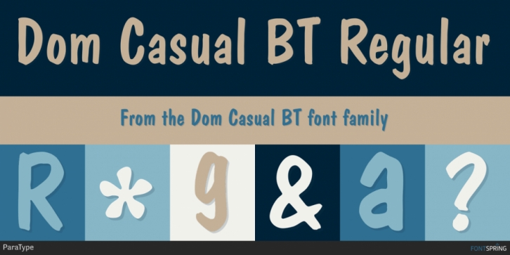 Dom Casual BT font preview