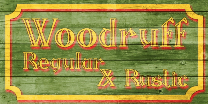 Woodruff font preview