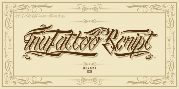 inuTattoo font preview