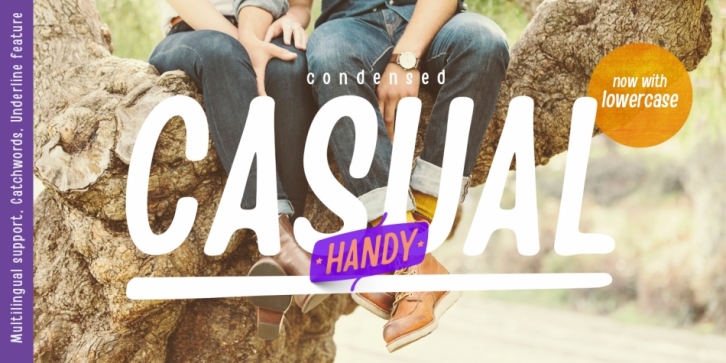 Handy Casual Condensed font preview