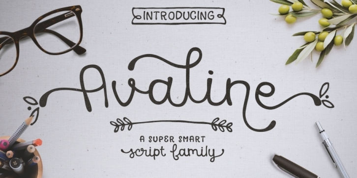 Avaline font preview