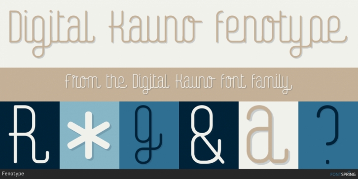 Digital Kauno font preview